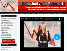 Tablet Screenshot of diminishedvaluemethod.com